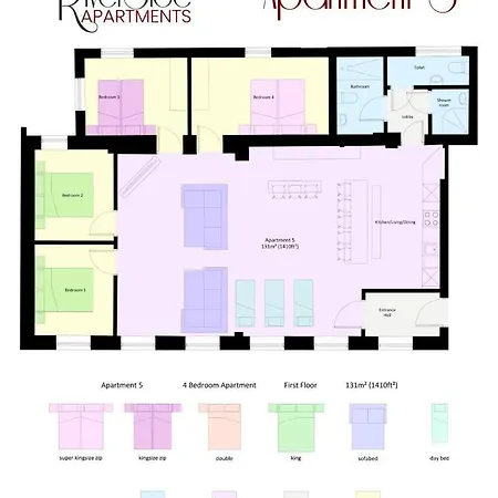 펜션 5 4 Bedrooms, Sleeps X 15 *