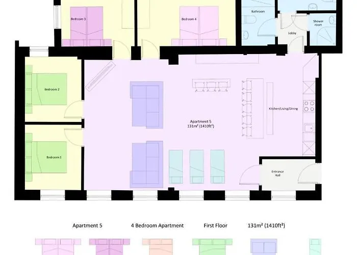 Hébergement de vacances 5 4 Bedrooms, Sleeps X 15 *